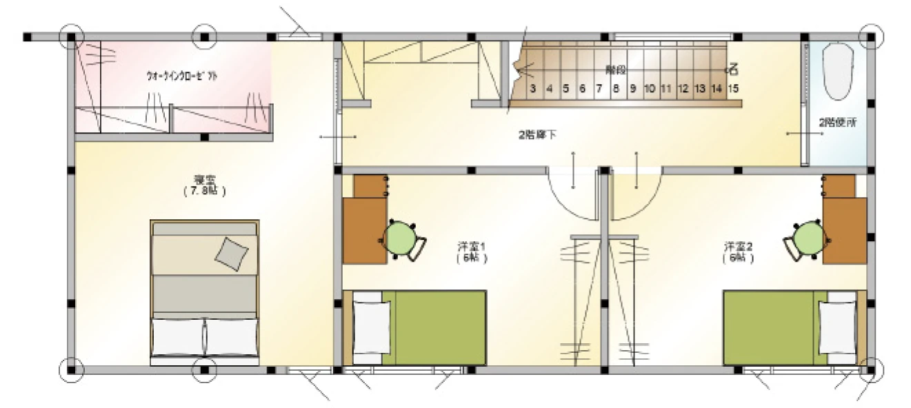 モデルハウス間取図