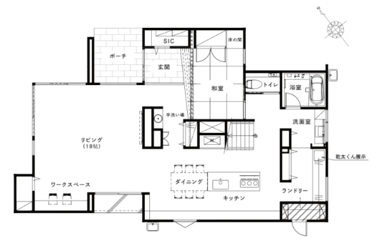 モデルハウス間取図