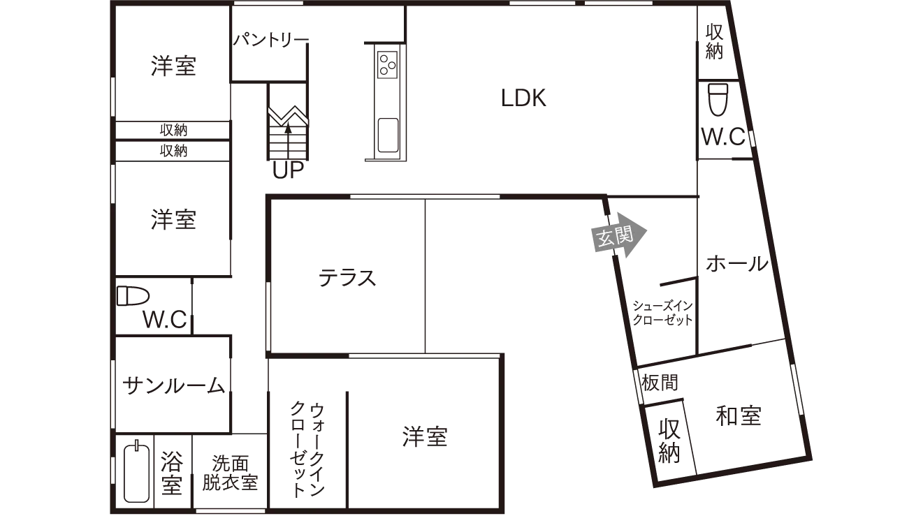 モデルハウス間取図
