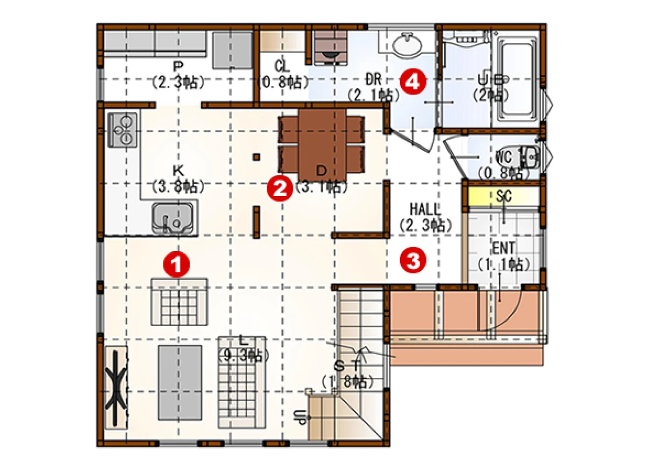 モデルハウス間取図