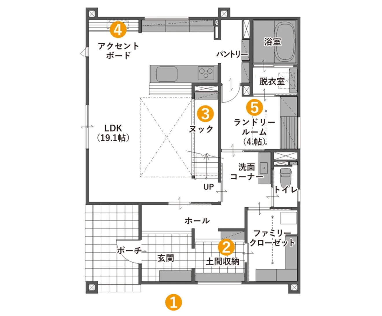モデルハウス間取図
