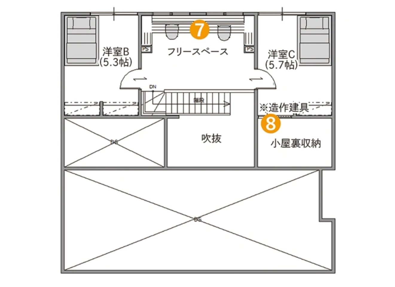 モデルハウス間取図