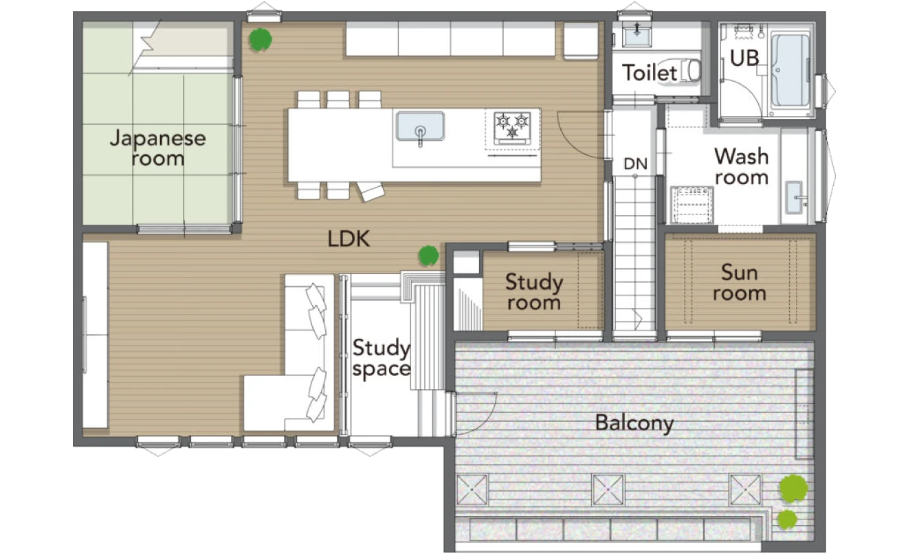 モデルハウス間取図
