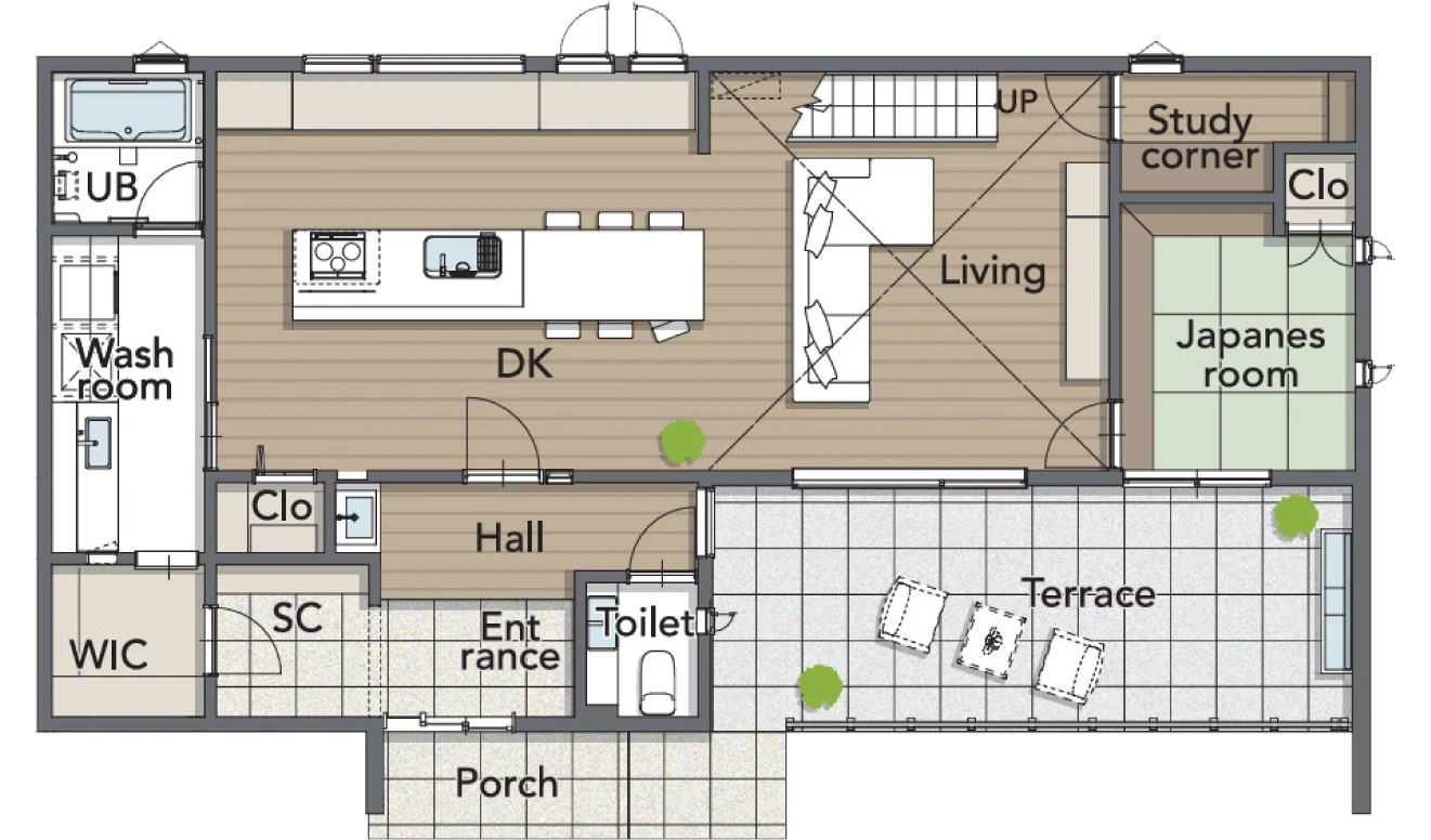 モデルハウス間取図