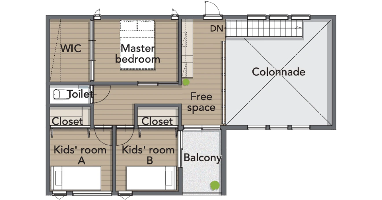 モデルハウス間取図
